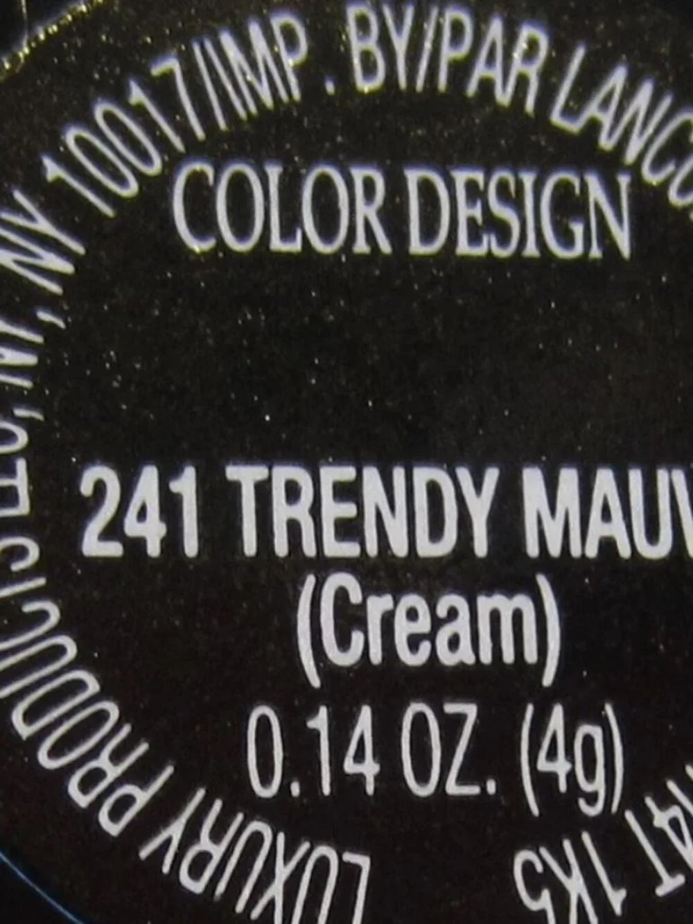 Lancome Color Design TRENDY MAUVE 241 Cream Lipstick - Full Size NEW